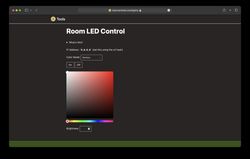 screenshot of room lights interface