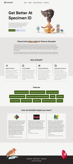 a screenshot of the sciolyid website after redesign