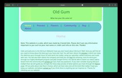 a screenshot of the oldgum website